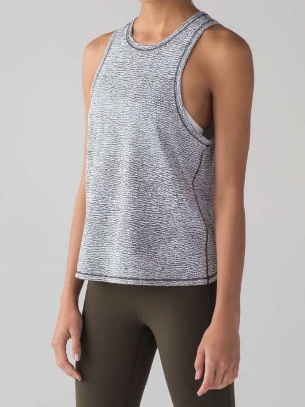 Lululemon Squad Goals Tank Top Luon Pebble Jacquard Women's Size 6-8